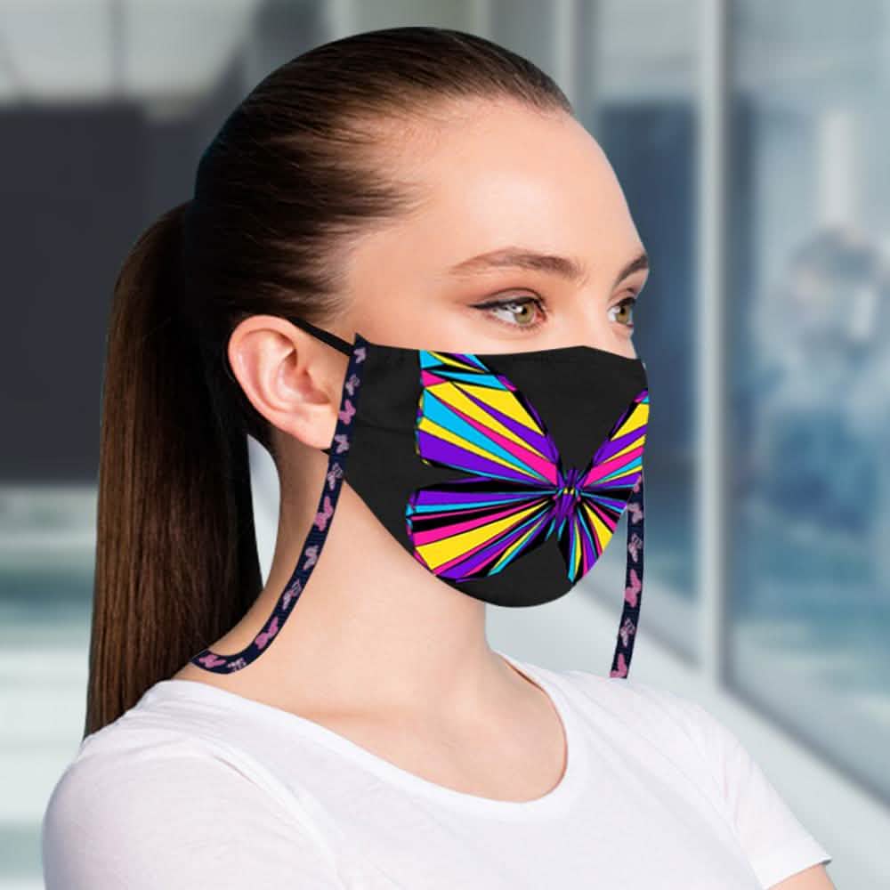 3-Pack: Anti-Lost Easy To Carry Reusable Cotton Face Mask With Lanyard Leash DailySale