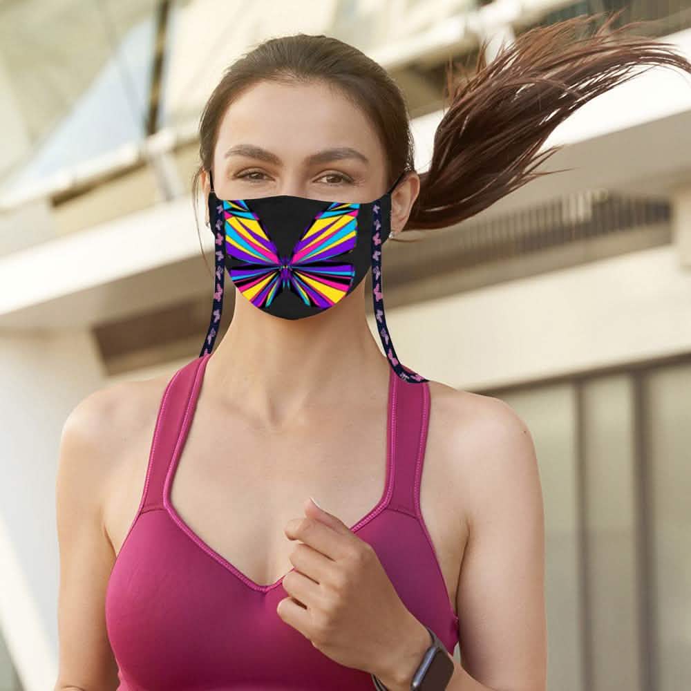 3-Pack: Anti-Lost Easy To Carry Reusable Cotton Face Mask With Lanyard Leash DailySale