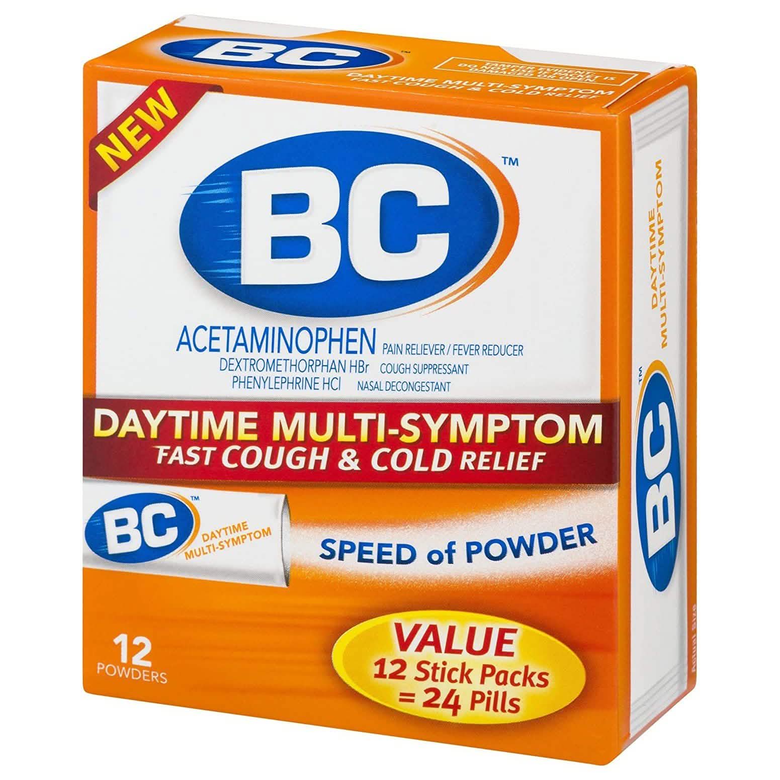 3-Pack: BC Daytime Multi-Symptom Fast Cough & Cold Relief Powders DailySale
