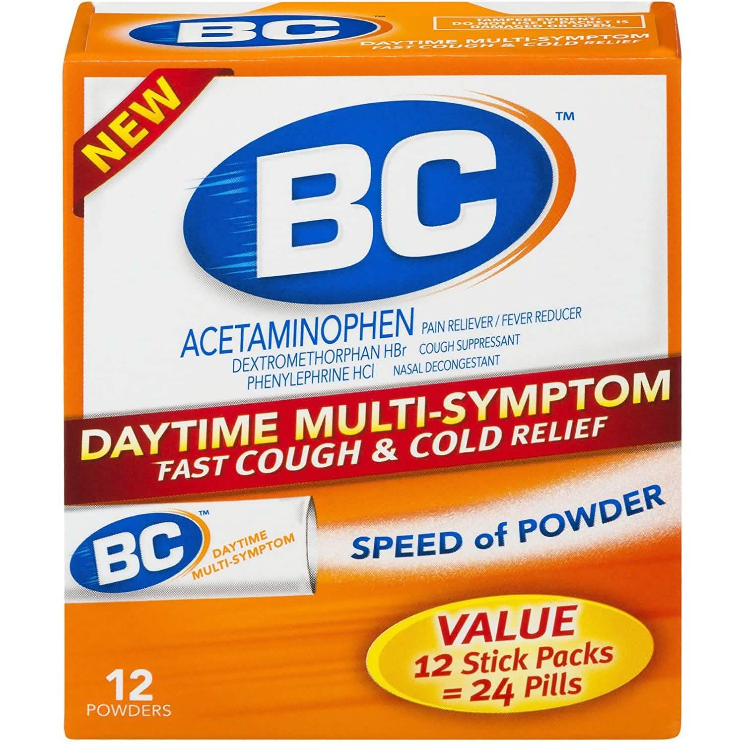3-Pack: BC Daytime Multi-Symptom Fast Cough & Cold Relief Powders DailySale