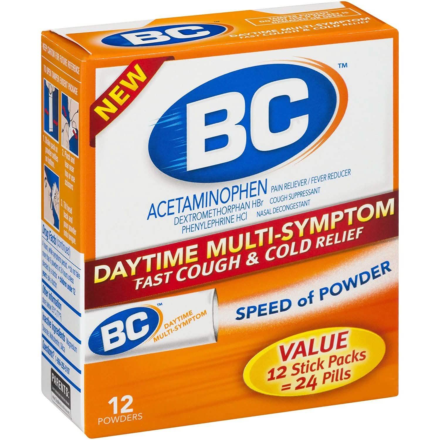 3-Pack: BC Daytime Multi-Symptom Fast Cough & Cold Relief Powders DailySale