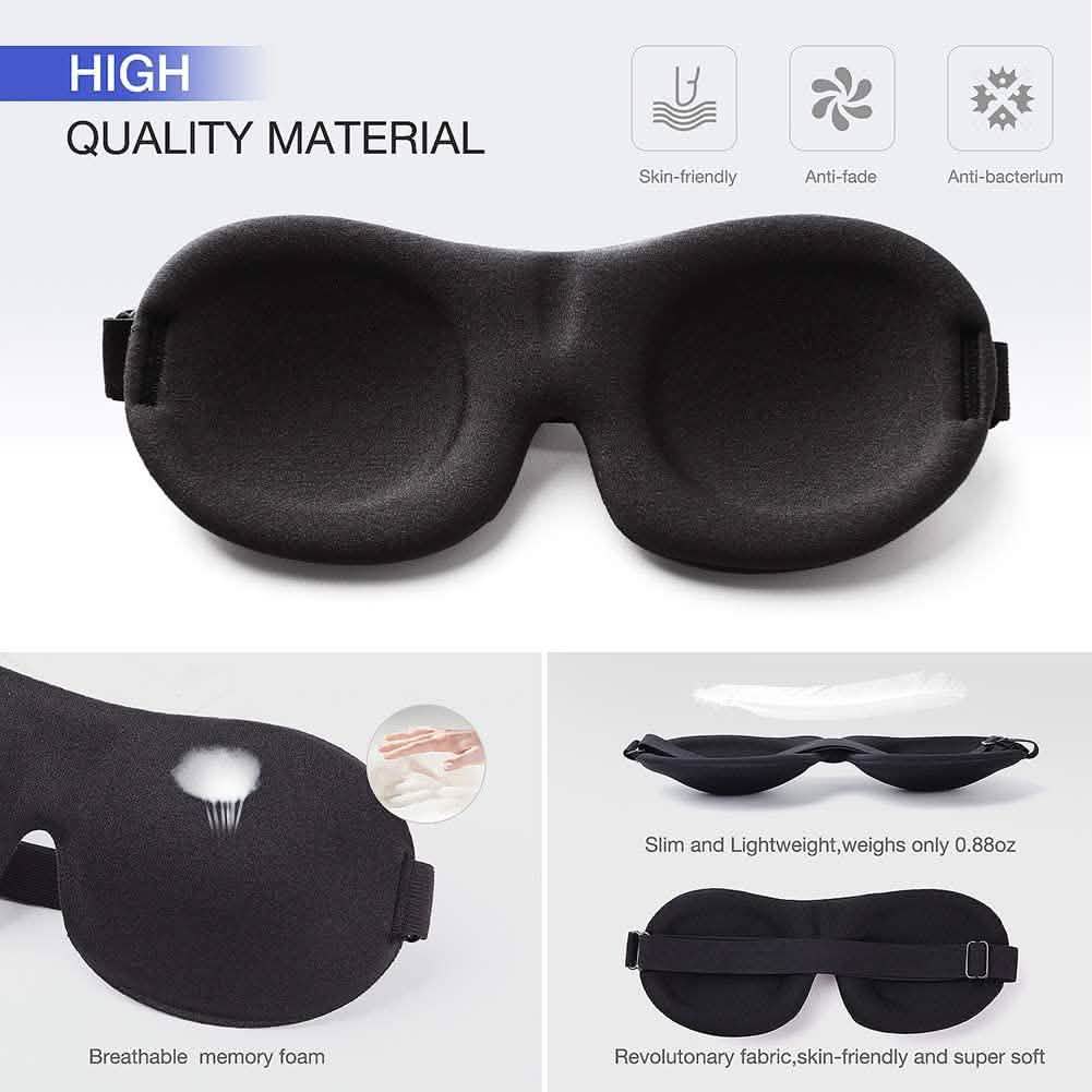 3-Pack: Blackout Eye Mask with Adjustable Strap DailySale