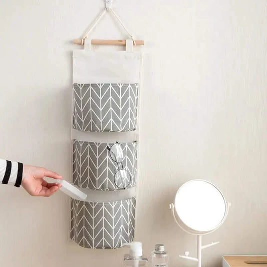 3-Pack: Cotton Hanging Storage Bag DailySale
