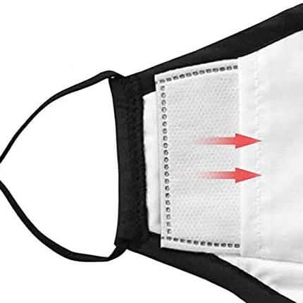 3-Pack: Cotton Reusable Washable Adjustable Face Masks with Filter Pocket DailySale