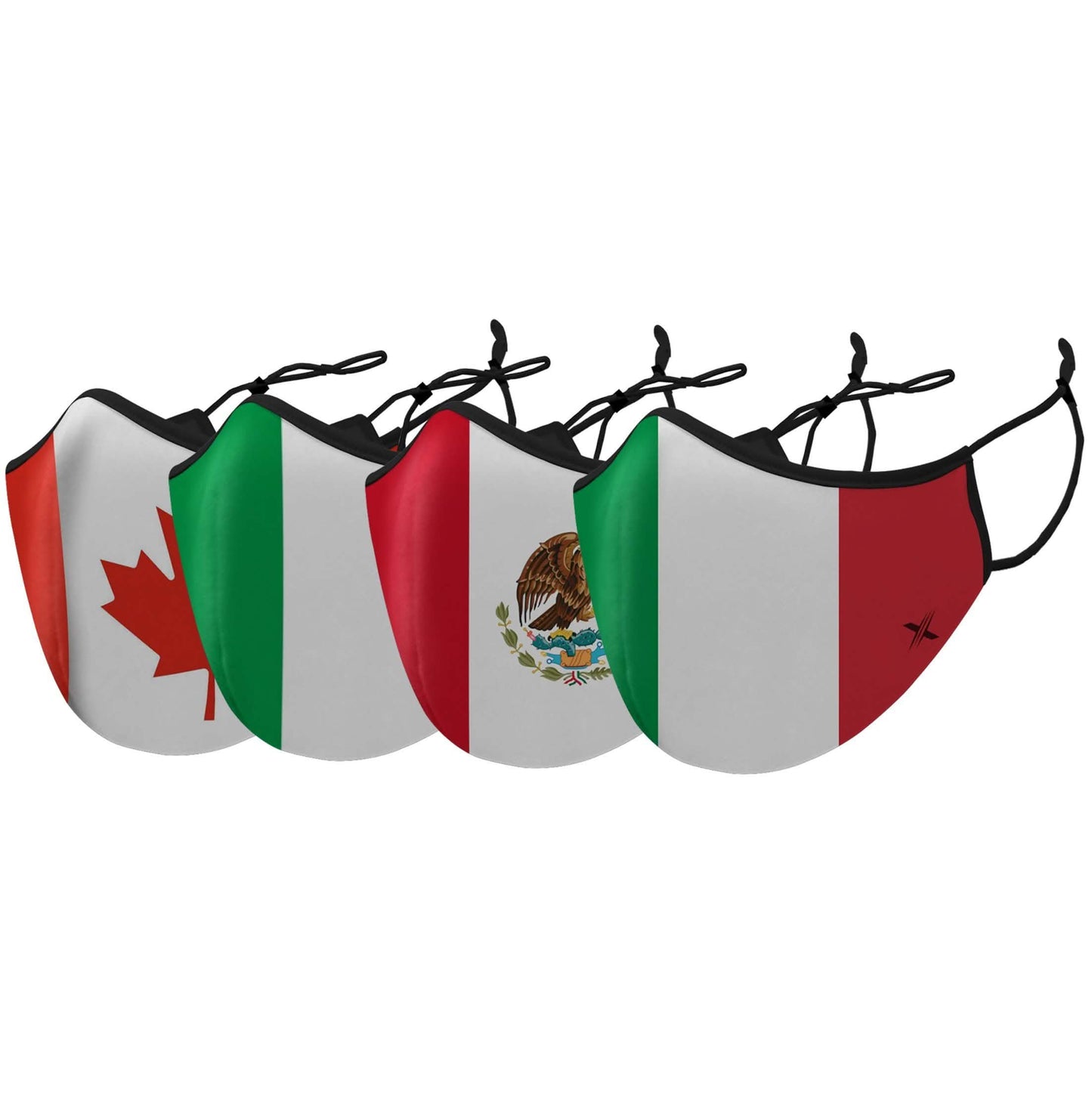 3-Pack: Double Layer Washable and Reusable Flag Masks With Adjustable Loop DailySale