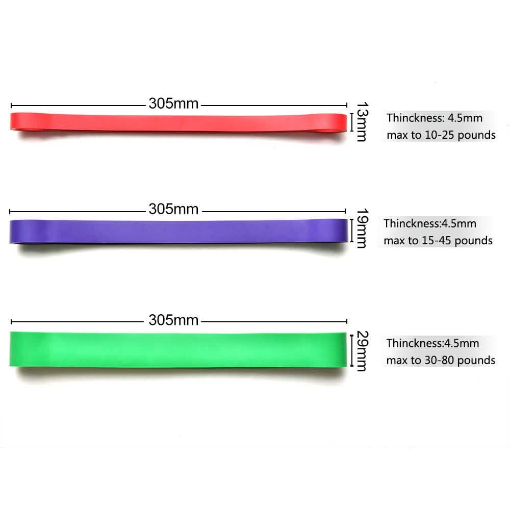 3-Pack: Exercise Resistance Loop Bands Training Belt Stretch Therapy Running Pilates DailySale