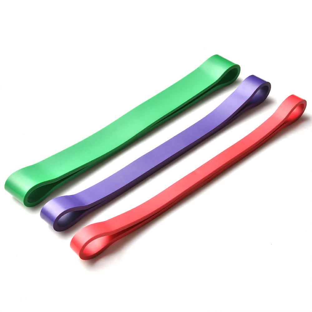 3-Pack: Exercise Resistance Loop Bands Training Belt Stretch Therapy Running Pilates DailySale