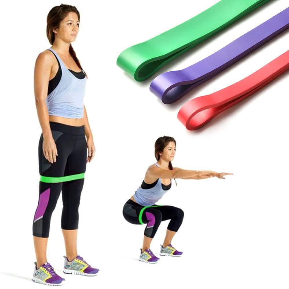 3-Pack: Exercise Resistance Loop Bands Training Belt Stretch Therapy Running Pilates DailySale