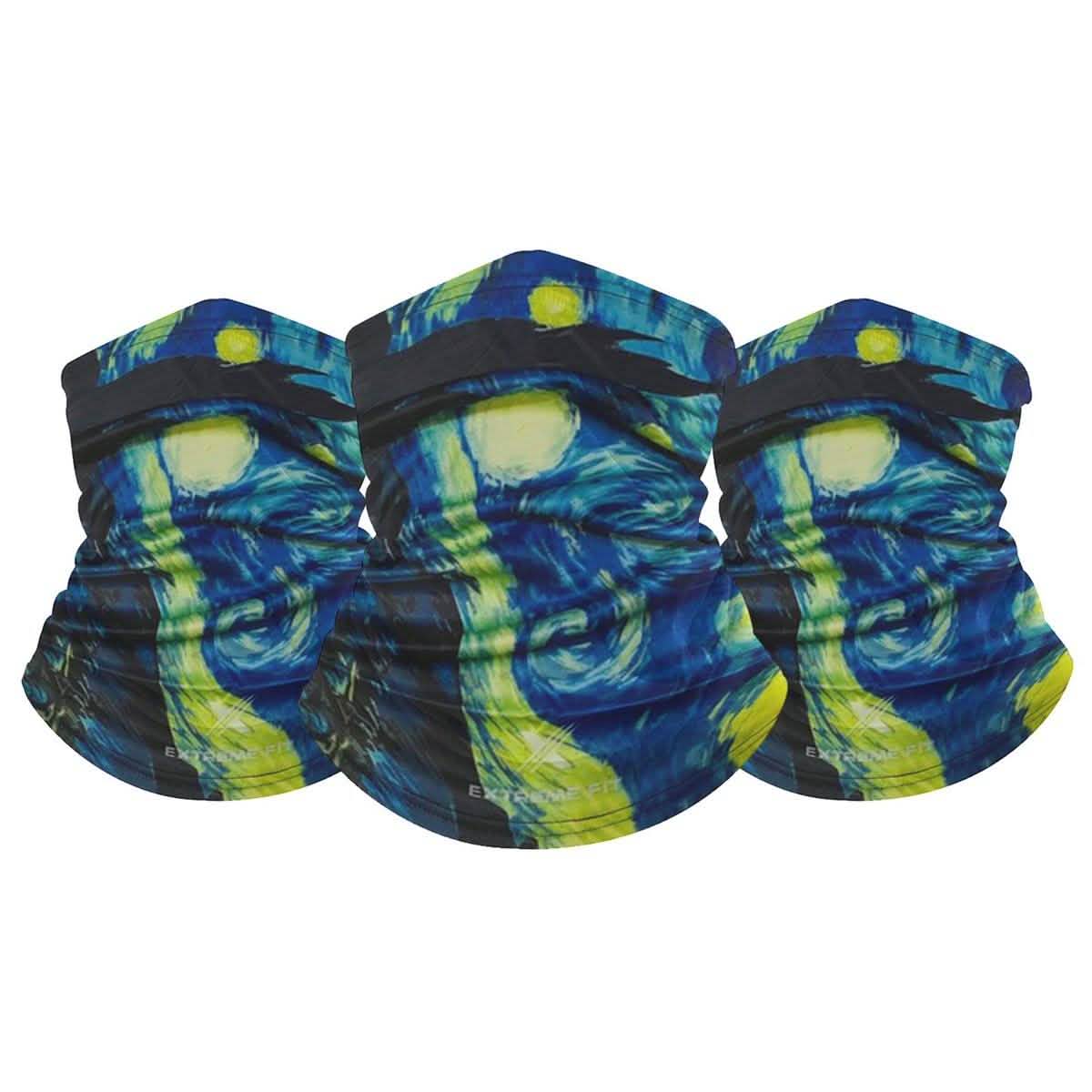 3-Pack: Famous Painting Neck Gaiter Bandana Multifunctional Scarves DailySale