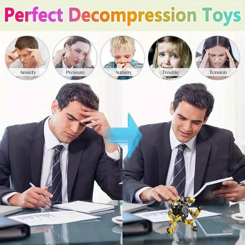 3-Pack: Fidget Toys Transformable Spinners DailySale