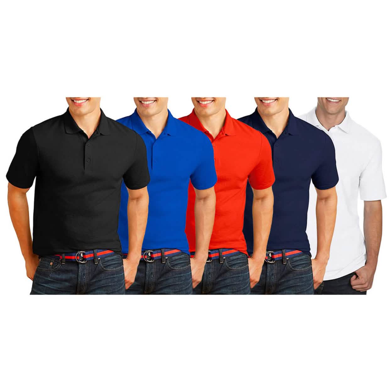 3-Pack: Gildan Men's Premium Cotton Polos DailySale