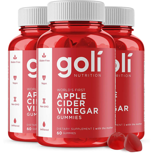 3-Pack: Goli Apple Cider Vinegar Gummy Vitamins DailySale