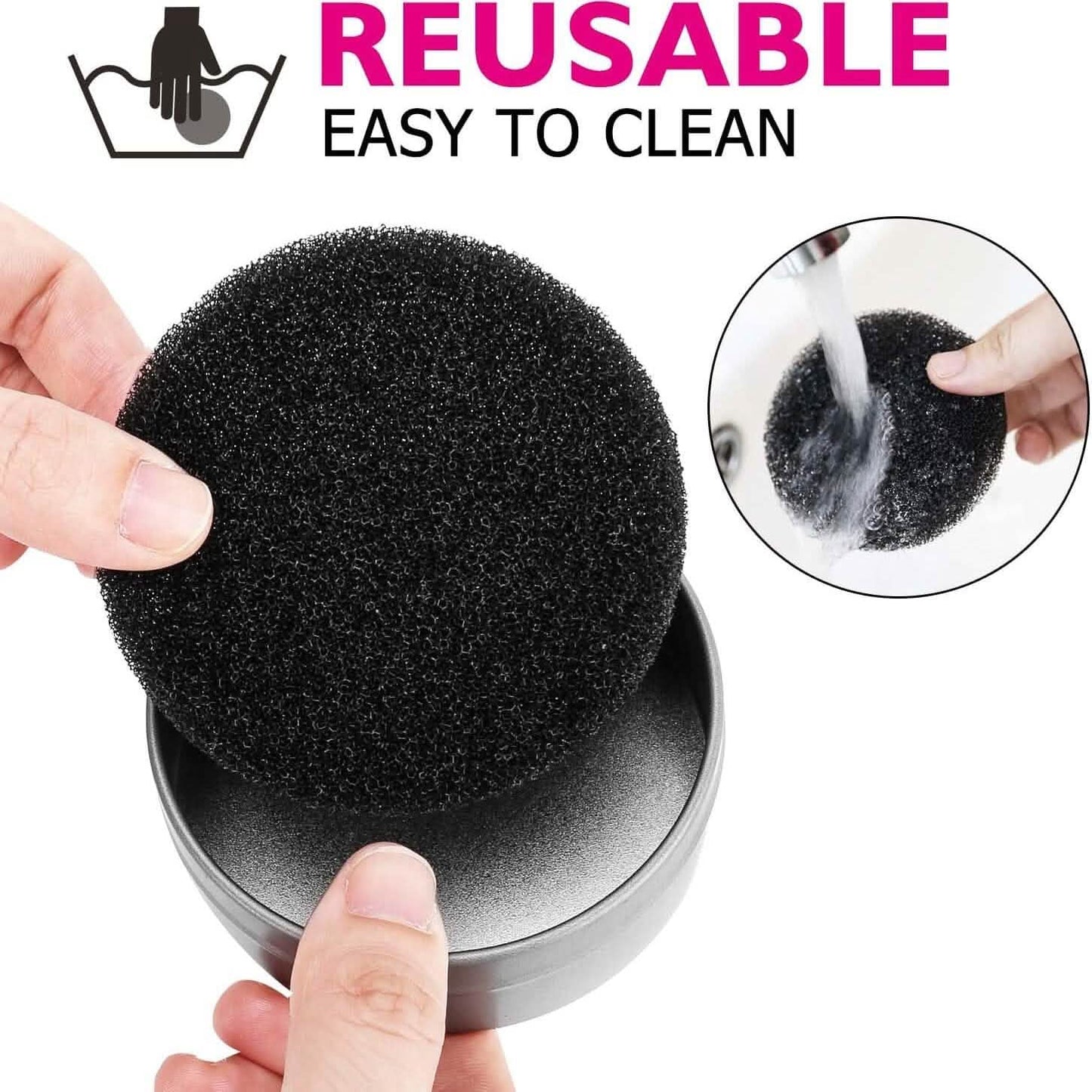 3-Pack: Luxspire Makeup Brush Cleaner Quick Wash Sponge Remover Color DailySale
