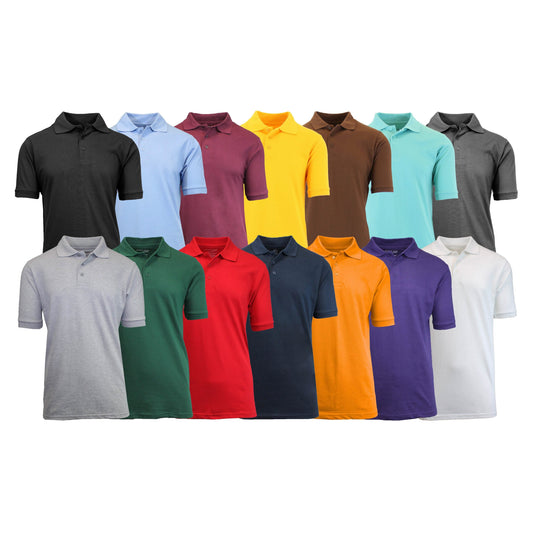3-Pack: Men's Assorted S/S Pique Polo DailySale