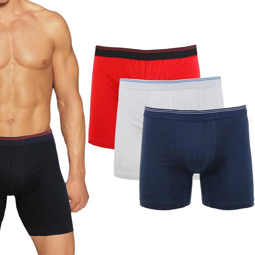 3-Pack: Men's Cotton Stretch Boxer Briefs DailySale