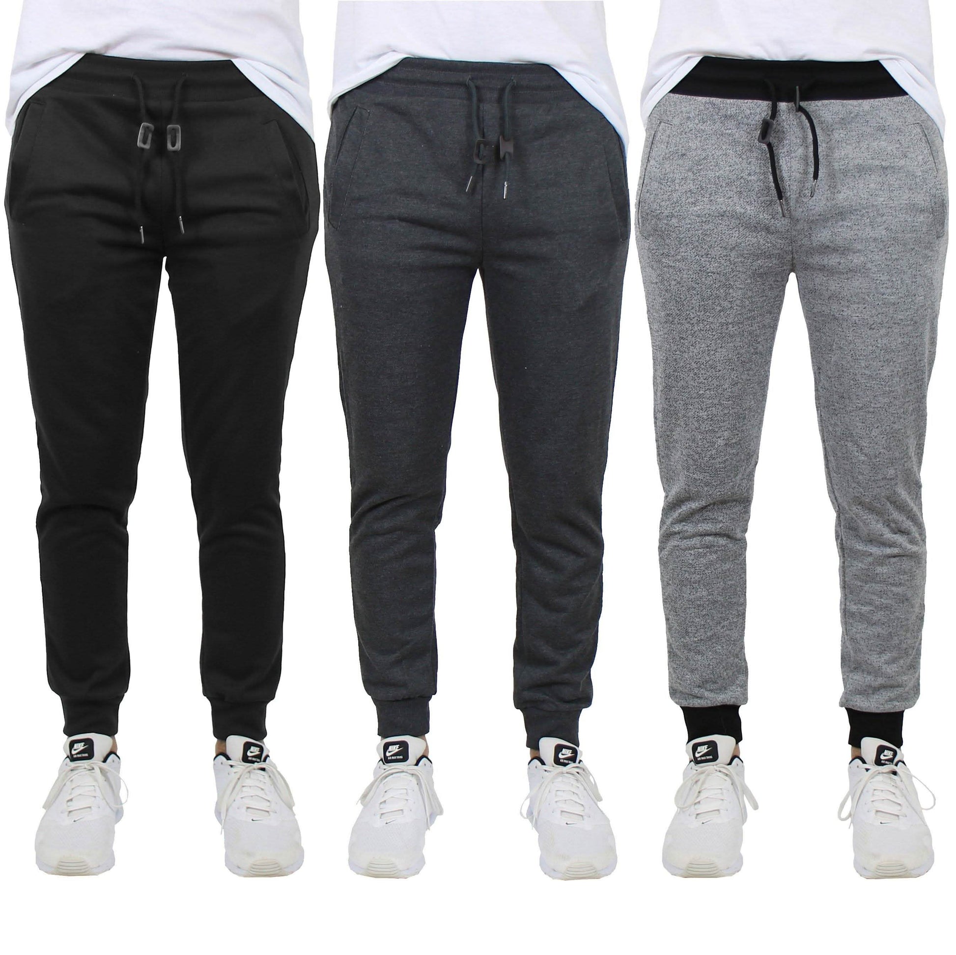 3-Pack: Men's French Terry Slim-Fit Jogger DailySale