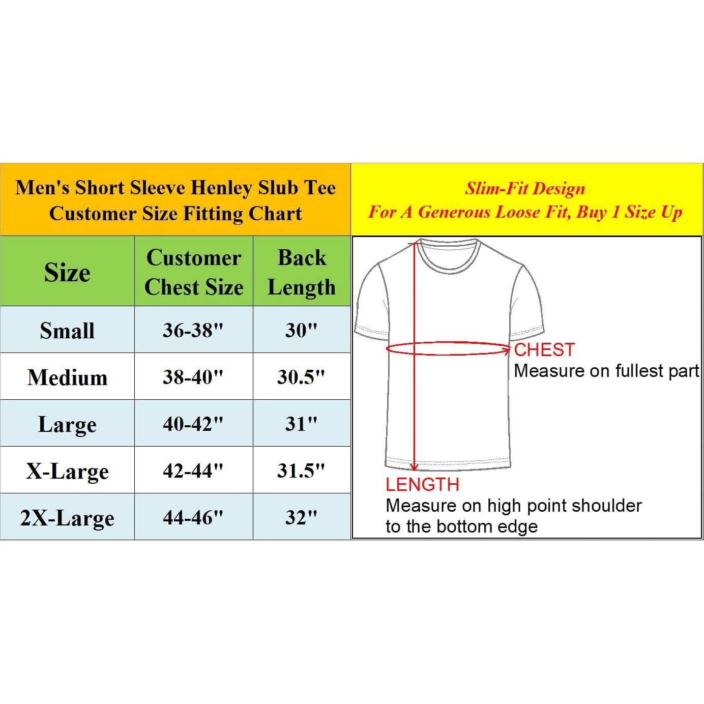 3-Pack Men's Slim Fitting Short Sleeve Henley Slub Tee DailySale