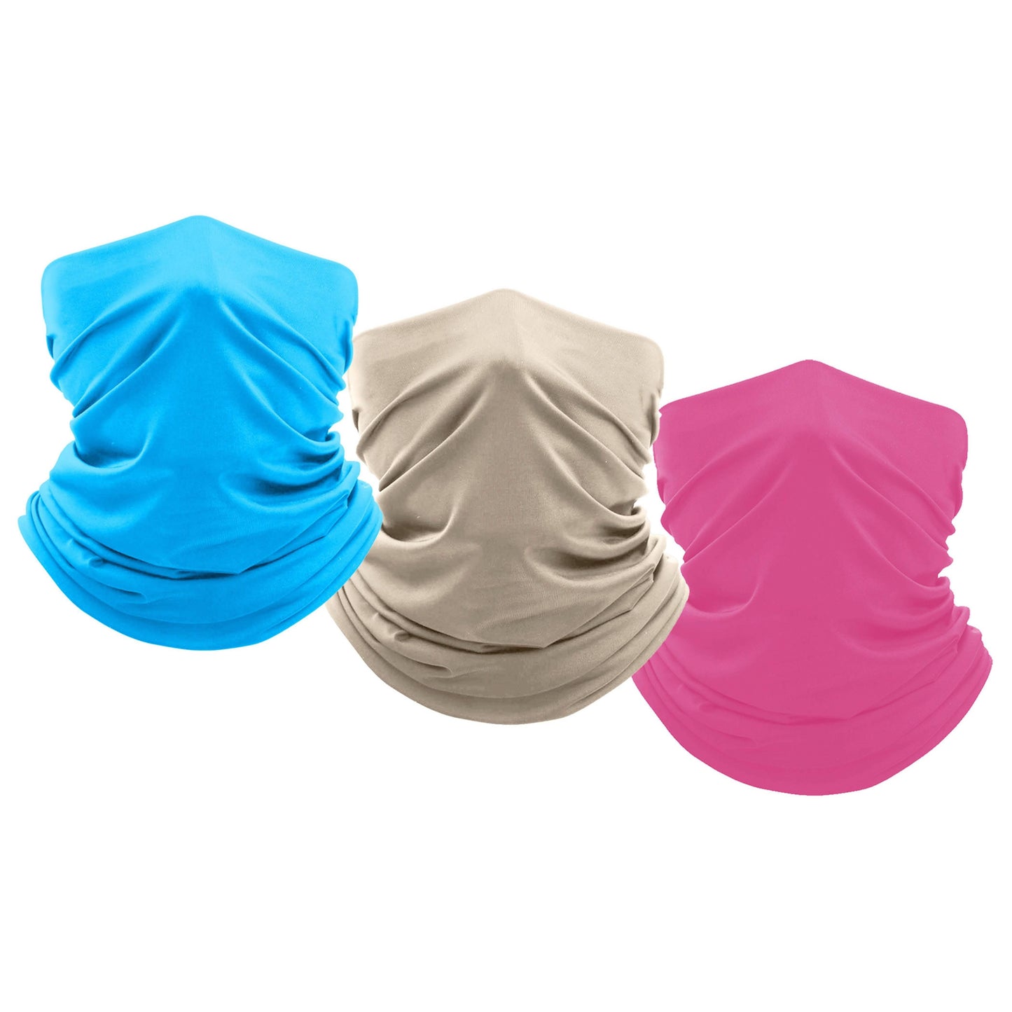 3-Pack: Moisture Wicking Breathable Stretch Gaiter Neck Face Mask DailySale