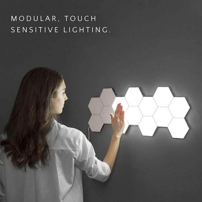 3-Pack: New Modular and Hexagonal Touch Sensitive LED Lamp DailySale