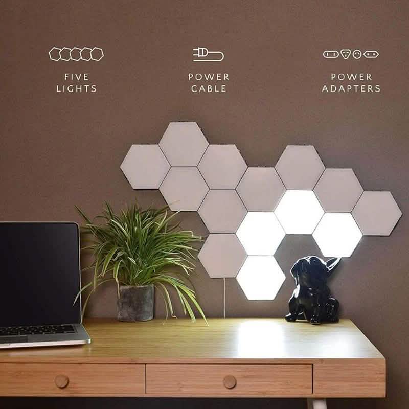 3-Pack: New Modular and Hexagonal Touch Sensitive LED Lamp DailySale