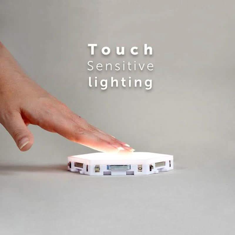 3-Pack: New Modular and Hexagonal Touch Sensitive LED Lamp DailySale