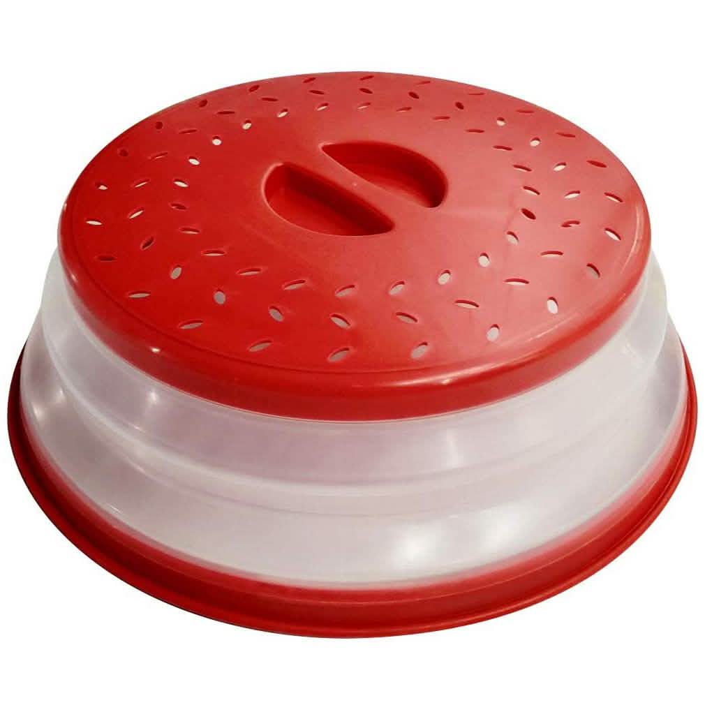 3-Pack: OUZIFISH 10.5 inch Collapsible Food Plate Lid Cover DailySale