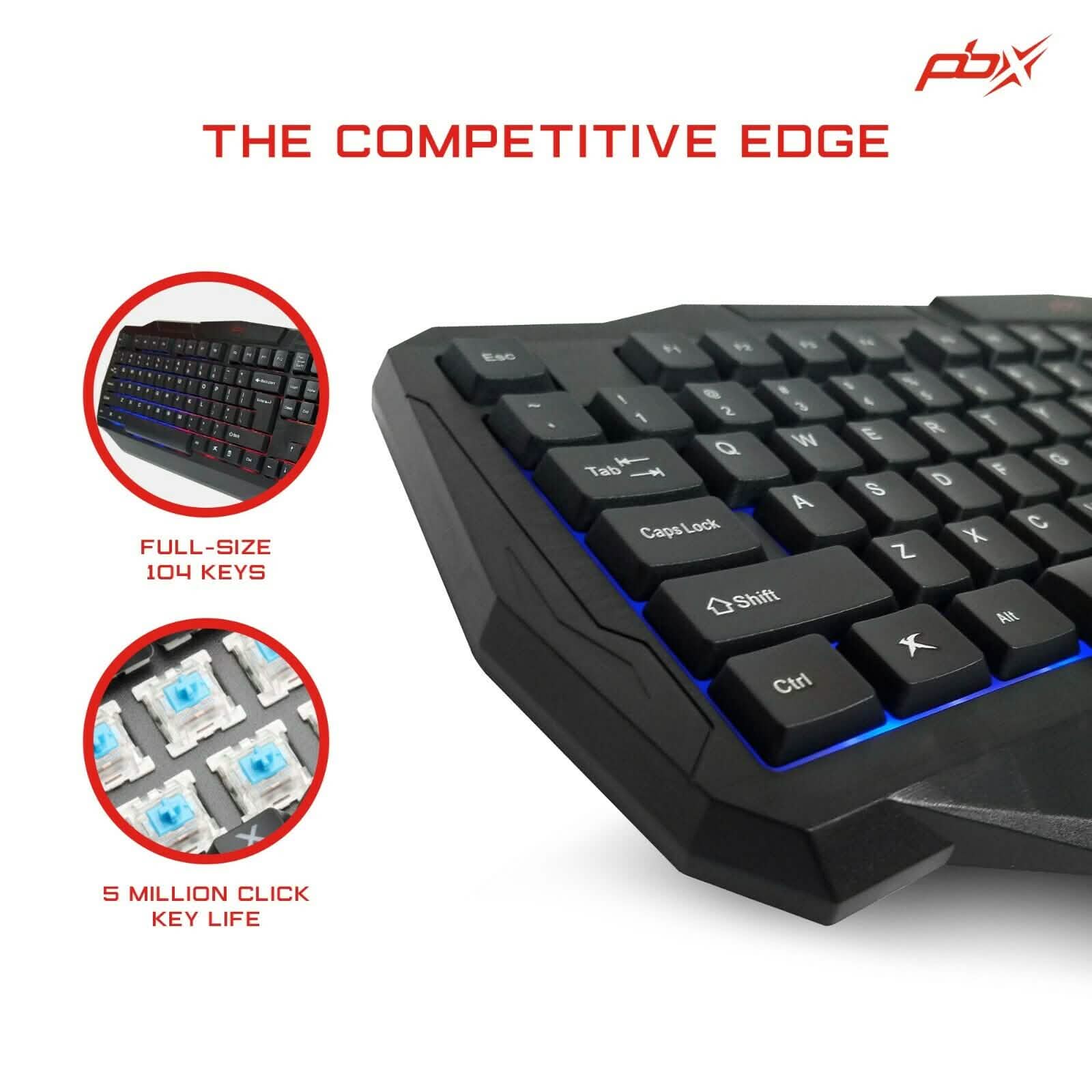 3-Pack: PBX Slayer Pro Gaming Accessories - Keyboard, Computer Mouse and Mousepad DailySale