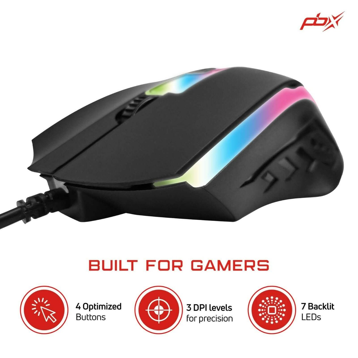 3-Pack: PBX Slayer Pro Gaming Accessories - Keyboard, Computer Mouse and Mousepad DailySale