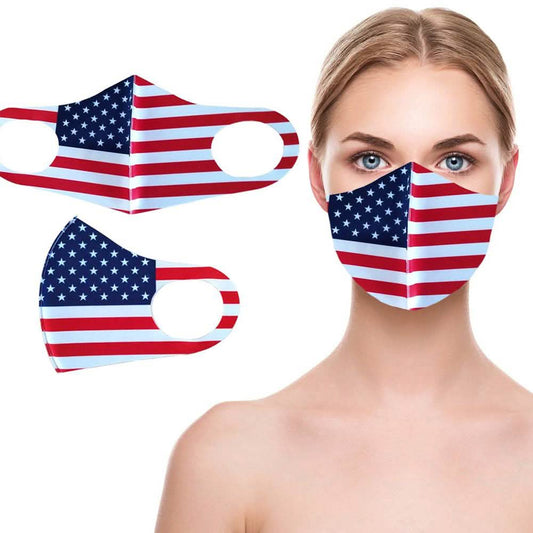 3-Pack: Reusable Non-Medical USA Flag Mask DailySale