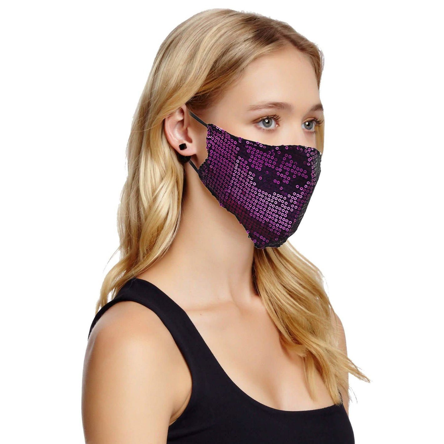 3-Pack: Reusable Washable Fitted Sequin Mask DailySale