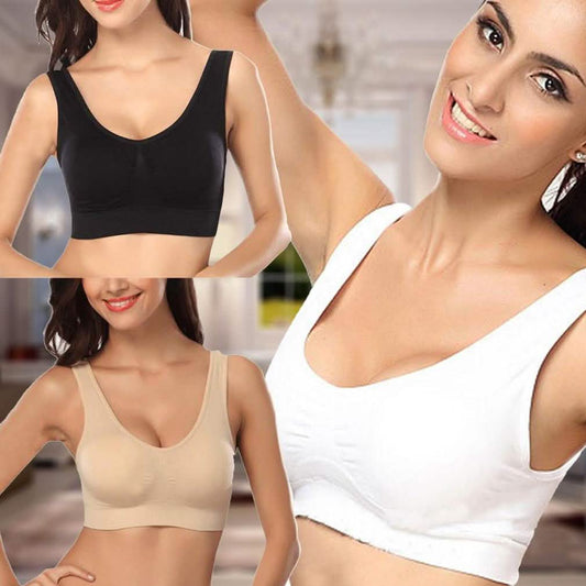 3-Pack: Seamless Comfy Bras - Assorted Color Sets DailySale