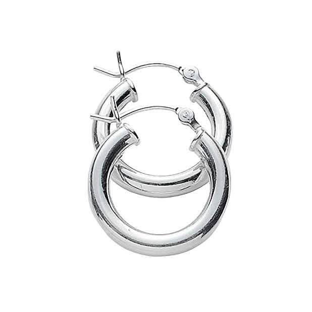 3-Pack: Sterling Silver Hoop Earrings DailySale