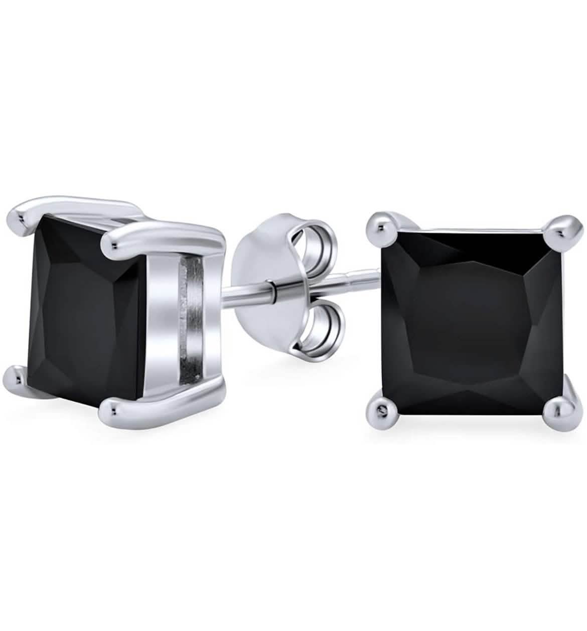 3-Pack: Sterling Silver Princess Cut Studs DailySale