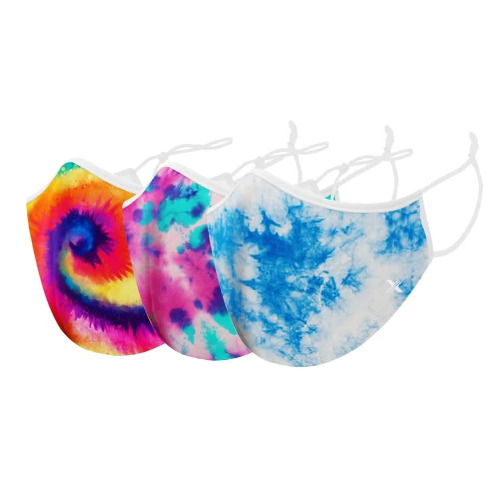 3-Pack: Tie Dyed Double Layer Reusable Face Mask with Adjustable Loop DailySale