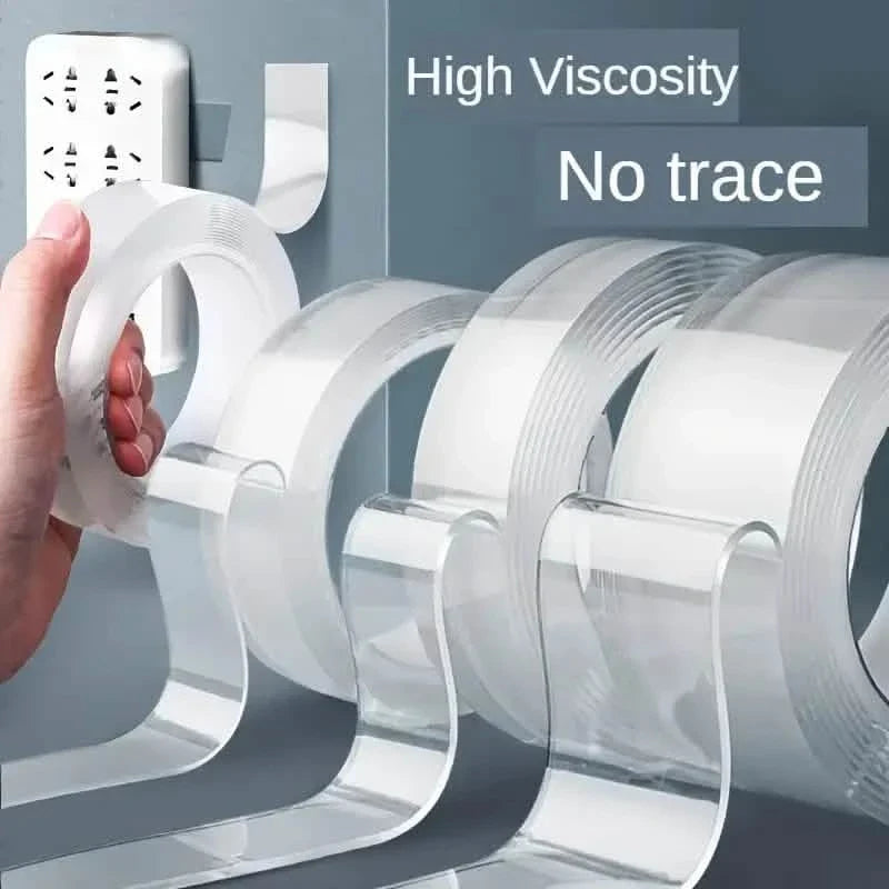 3-Pack: Transparent Adhesive Tape - Reusable, Washable, and No-Residue Nano Gel Strips DailySale