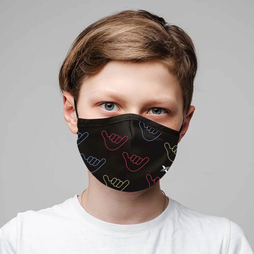 3-Pack: Two-Layer Reusable Kids Face Mask with Adjustable Earloop DailySale