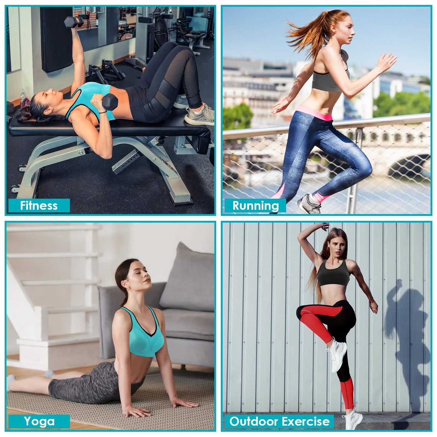 3-Pack: Women Padded Sports Bras DailySale