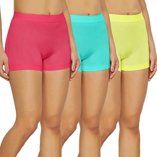3-Pack: Women's 12" Seamless Leggings Biker Shorts DailySale