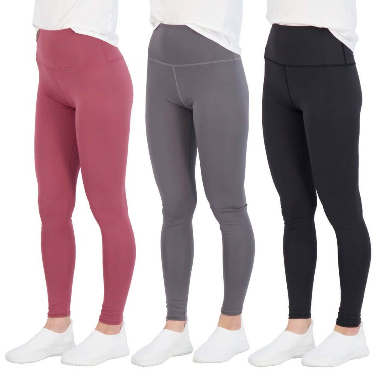 3-Pack: Women's Active Athletic Performance Leggings DailySale