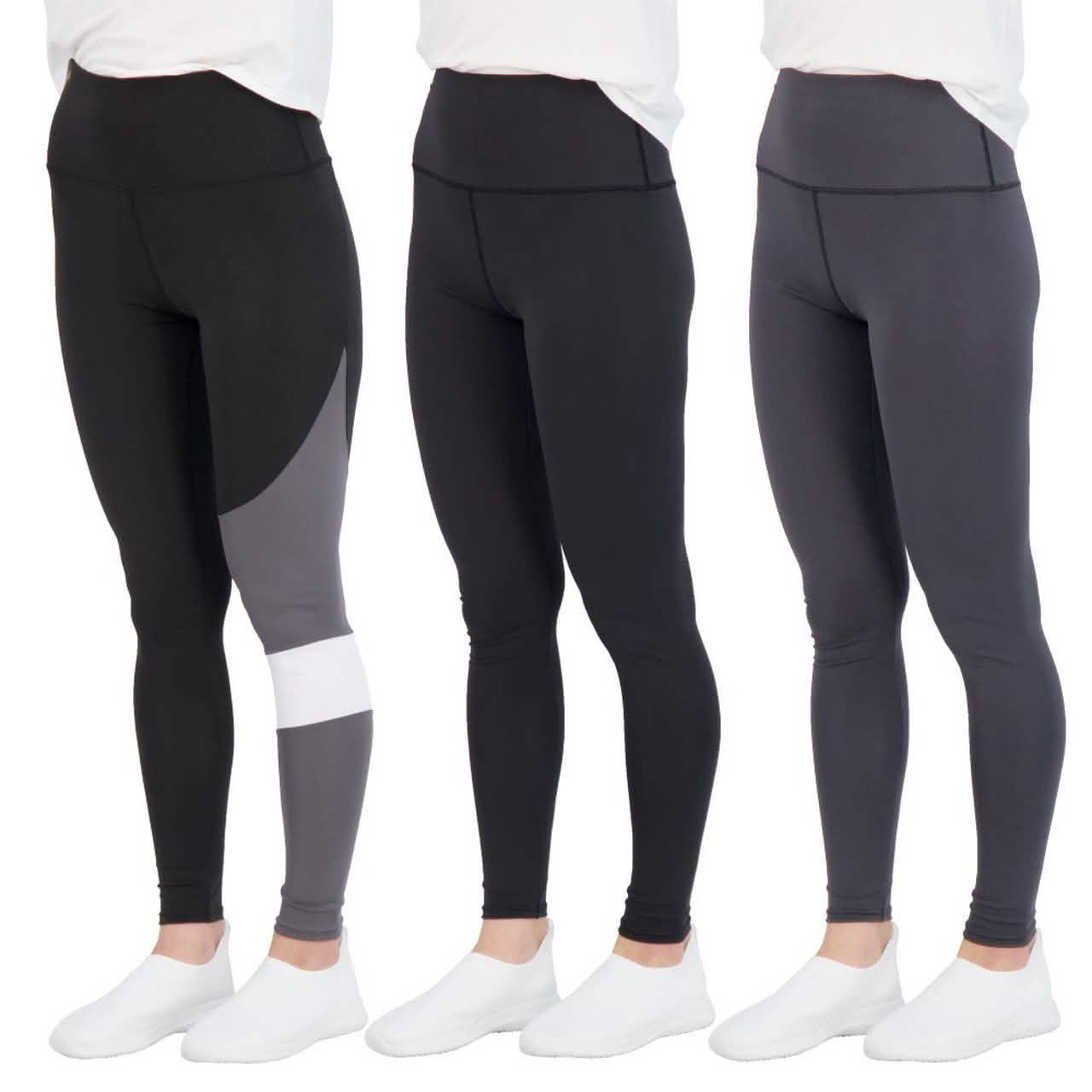 3-Pack: Women's Active Athletic Performance Leggings DailySale