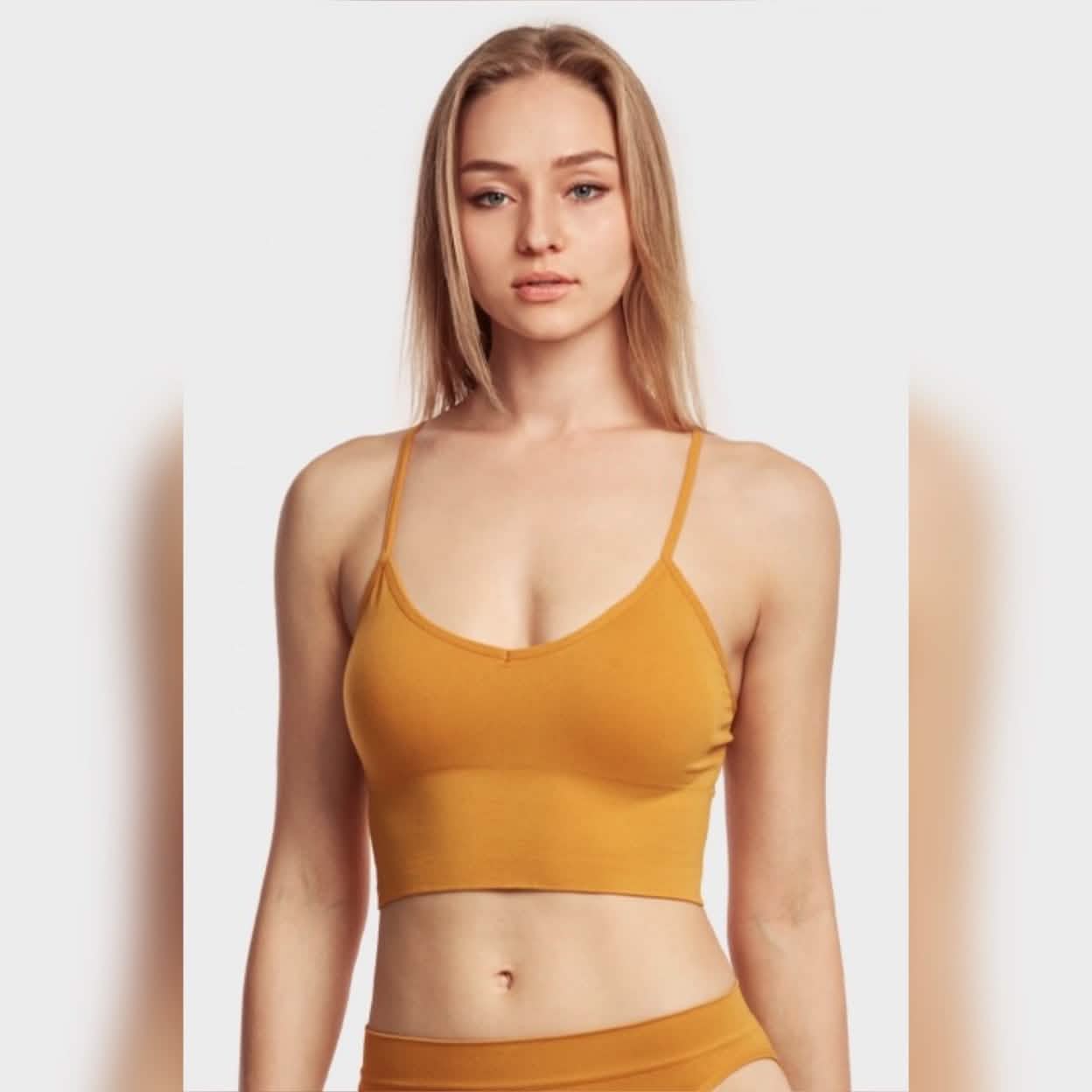 3-Pack: Women's Breathable Seamless Spaghetti Strap Sports Bra DailySale