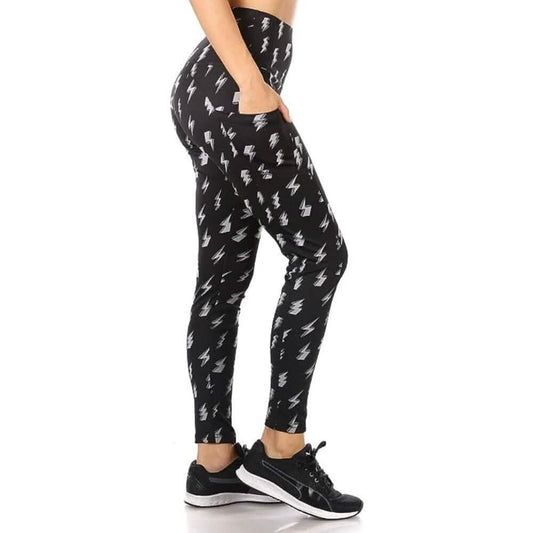 3 Pack: Women's Tummy Control Active Leggings with Side Pockets DailySale