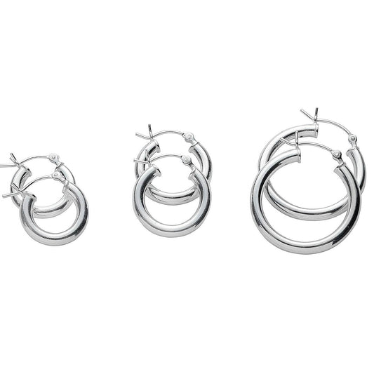 3-Pair Set: Classic Polished Hoop Earrings DailySale