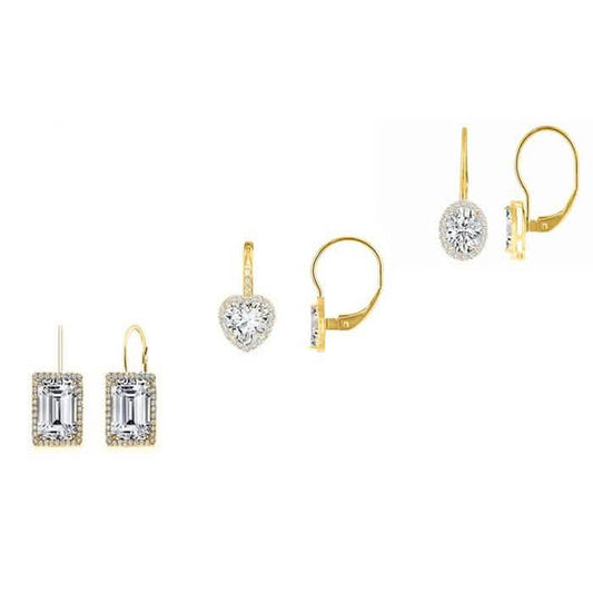3-Pair Set: Women's Leverback Earrings DailySale