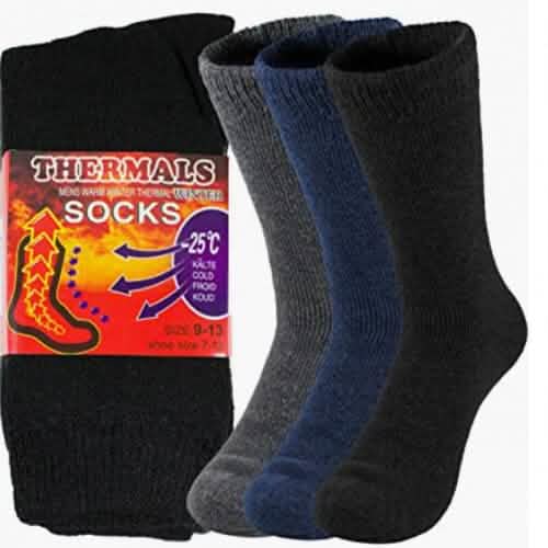 3-Pairs: Men's Thermal Socks for Cold Weather Insulated Socks DailySale