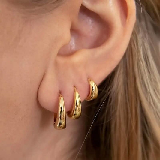 3-Pairs: Stylish and Simple Copper Earrings DailySale