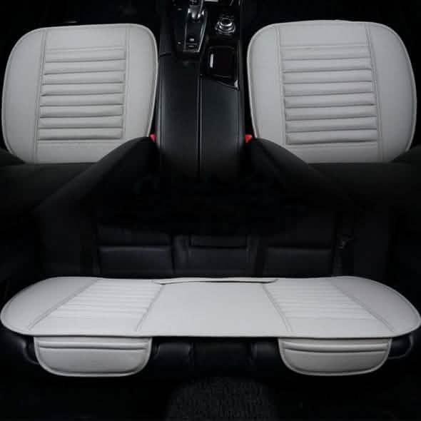 3-Piece: Breathable Bamboo PU Leather Car Seat Cover DailySale