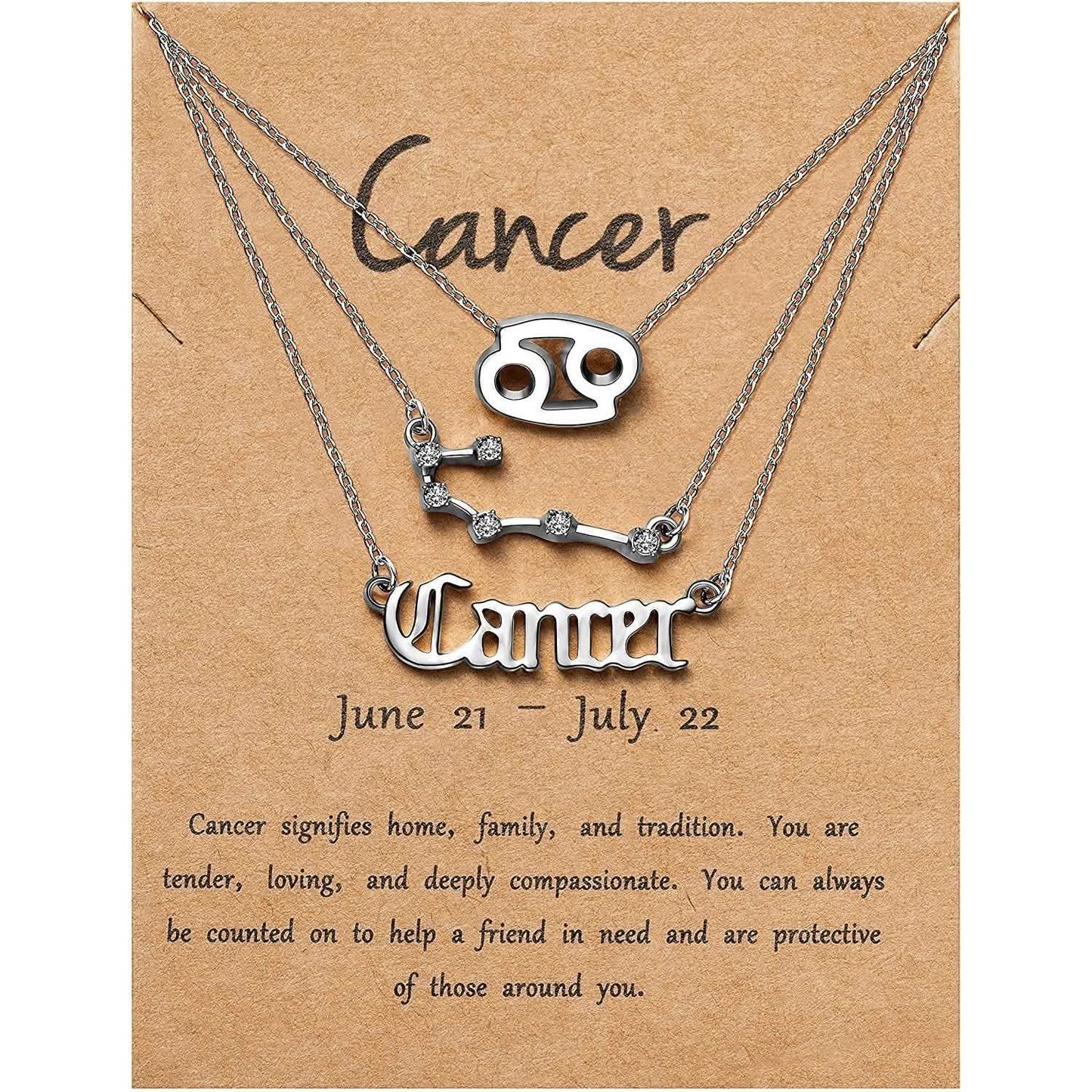 3-Piece: Constellation Zodiac Layer Necklaces DailySale