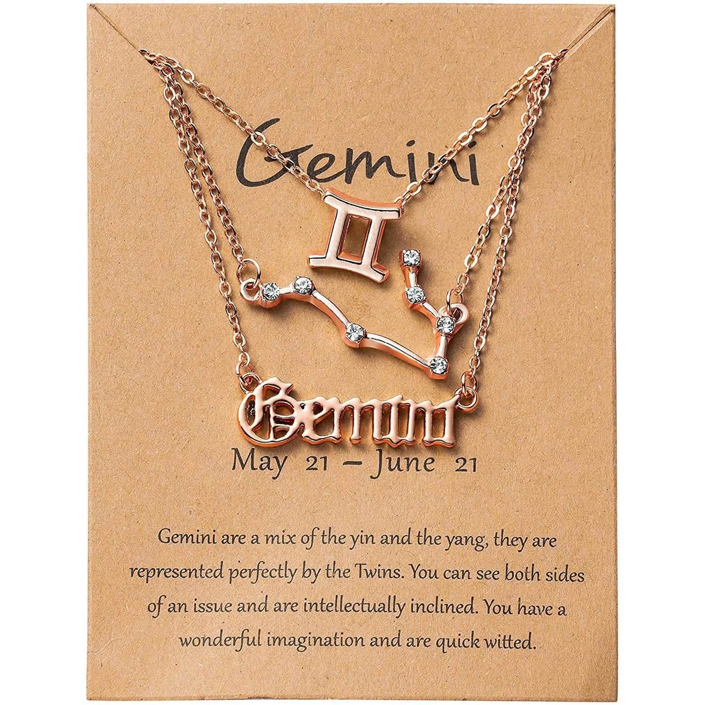 3-Piece: Constellation Zodiac Layer Necklaces DailySale