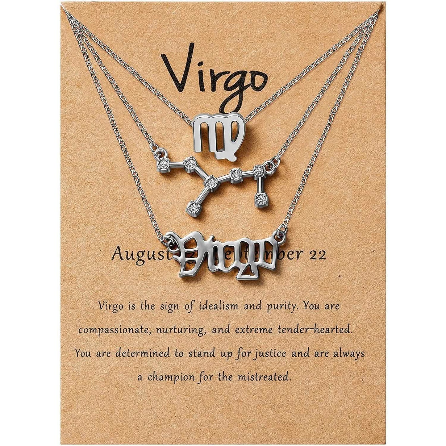 3-Piece: Constellation Zodiac Layer Necklaces DailySale